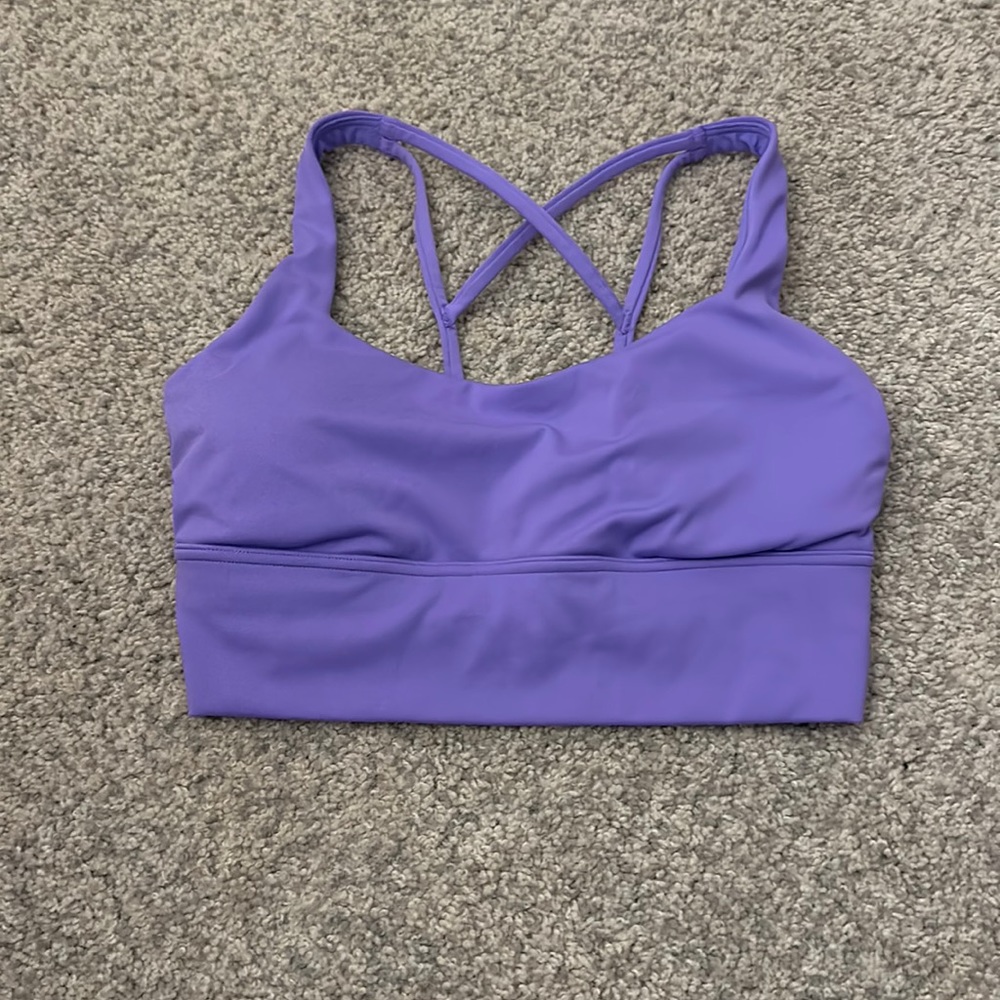 Purple Sports Bra Top